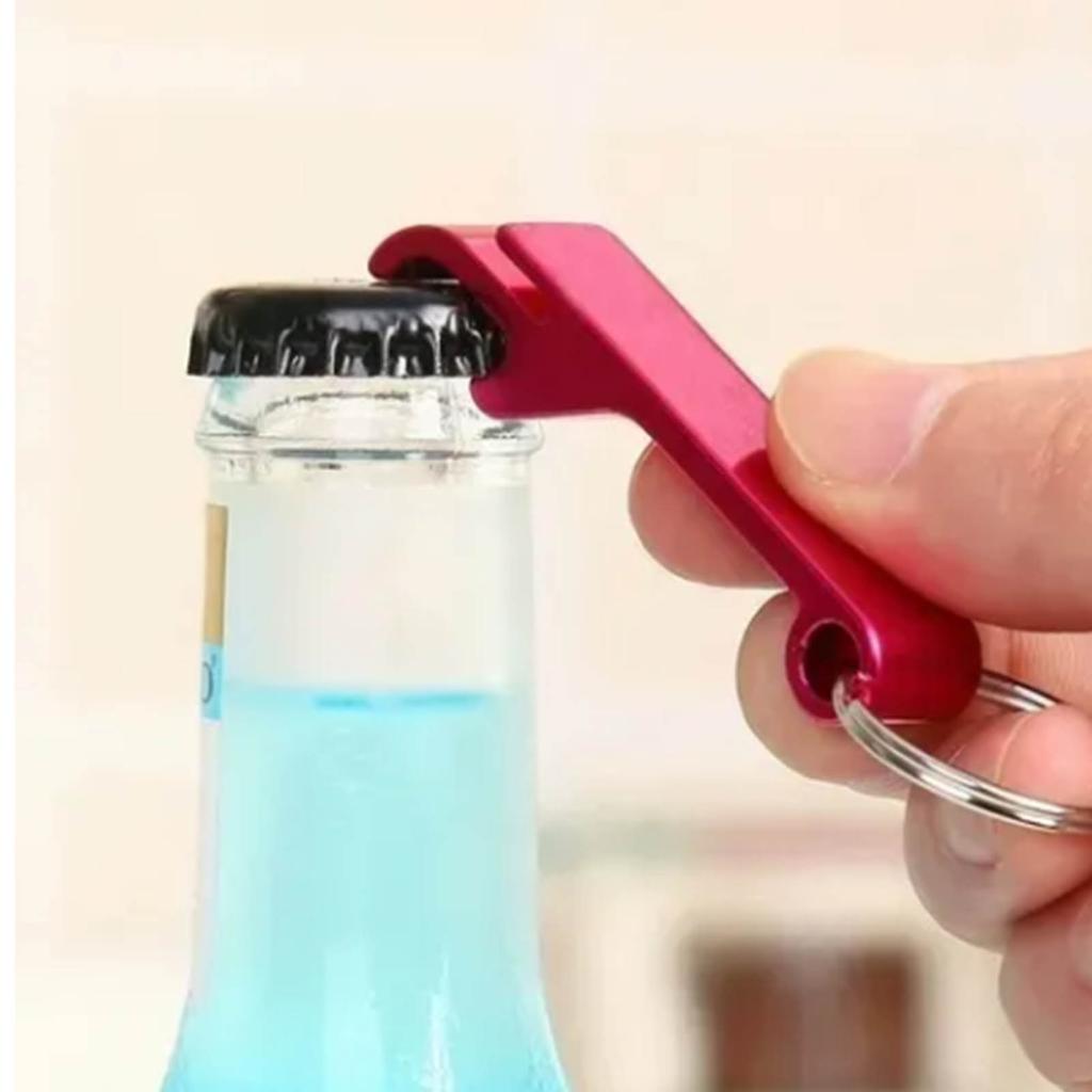 ZK40 50ks Přívěsek na klíče Otvírák na láhve Hliníková slitina Mini kapesní Otvírák na pivo a nápoje Barevný kovový otvírák na láhve