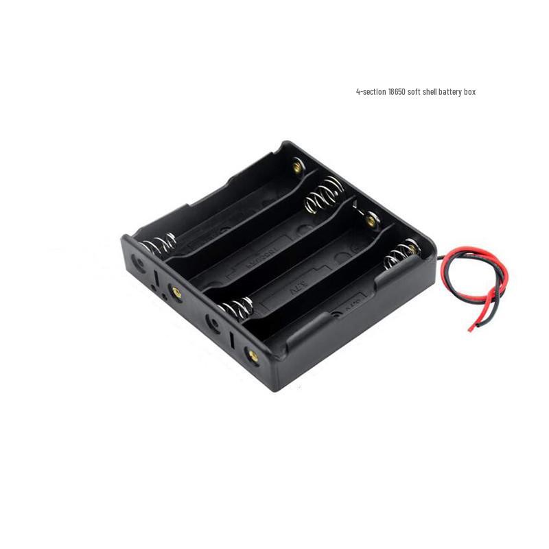 18650 Battery Holder Box with Wires: Single, Double, Triple, or Quad Cells Support In Series