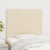 VidaXL Headboards 2 Pcs Cream 90x5x78-88 Cm Fabric3116319