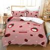 Fruit Duvet Cover Set Cartoon Watermelon Summer Theme Bedding Set for Boy Girl Double Queen King Size Microfiber Comforter Cover