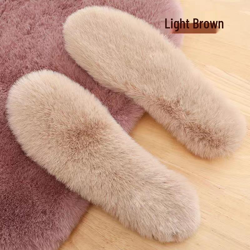 Winter Cold-Resistant Thick Wool Insoles, -40°C, Fur-Integrated, Harbin Snow Town Travel Essential