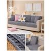 Seersucker New Sofa Cover Fully Inclusive Elastic Back Cover Sofa Cushion Four Seasons Three Positions