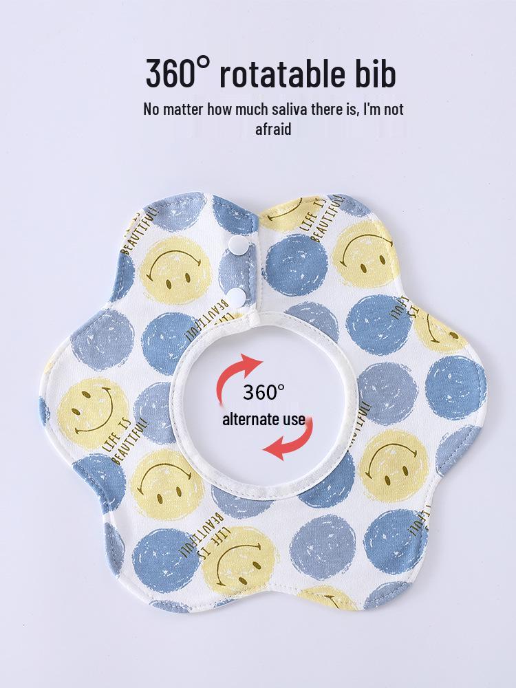 Class A Pure Cotton Waterproof Baby Bibs for Newborns and Toddlers: Boys & Girls Spit-Up Scarf