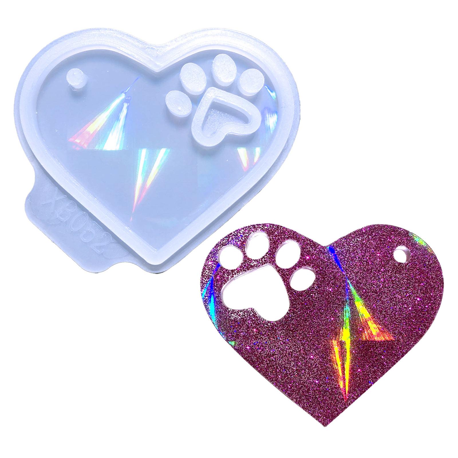 

Силиконовая форма для брелока «Свет и тень» с отверстием для брелока-подвески, форма ручной работы, подарок на день святого Валентина, ювелирные изделия на день рождения 1