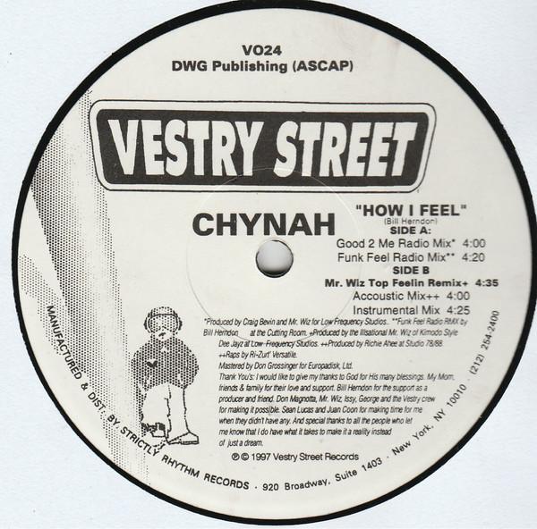 

12inch Record CHYNAH - How I Feel V024 Vestry Street R 1997 US Soul/Funk Used