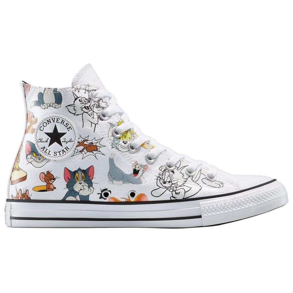 Converse Tom & Jerry x Chuck Taylor All Star High Celoplošný potisk Unisex Tenisky Bílá Multi Černá A15112C