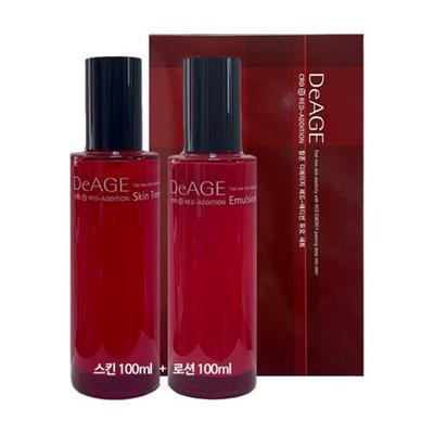 Deage Red Edition Duo Set (Toner 100ml + Emulsion 100ml)