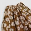 Used Unused Pink House Long Flare Skirt Belt Margaret Allover Pattern 90s PINK HOUSE Long Skirt Floral Pattern Brown