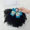 2pcs/ Luxury Kids Hair Buns Kids Afro Puff Soft Like Natural Human Hair Hand Feel Marley Kinky Bulk for Hair Girl with Elastic