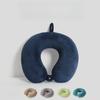 Memory Cotton U Shaped Pillow Cold Warm Double Sided Portable Neck Support for Travel Airplane Office Nap Cozy Comfort Aid