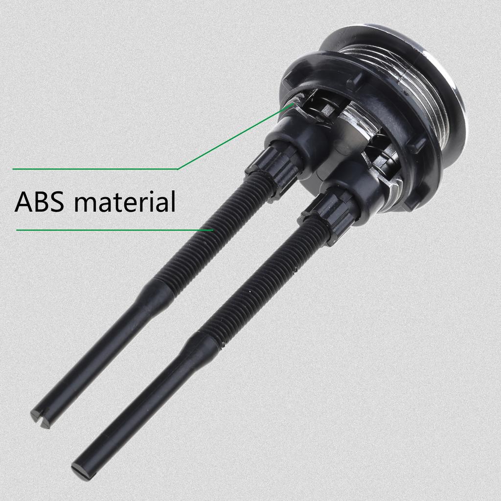 Dual Push Toilet Flush Button Round Head 38mm Water Tank Repair Accessory Round Toilet Flush Button ABS for Bathroom