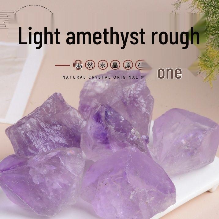 Natural Light Amethyst Decorative & Aromatherapy Diffuser Stones Available in Stock