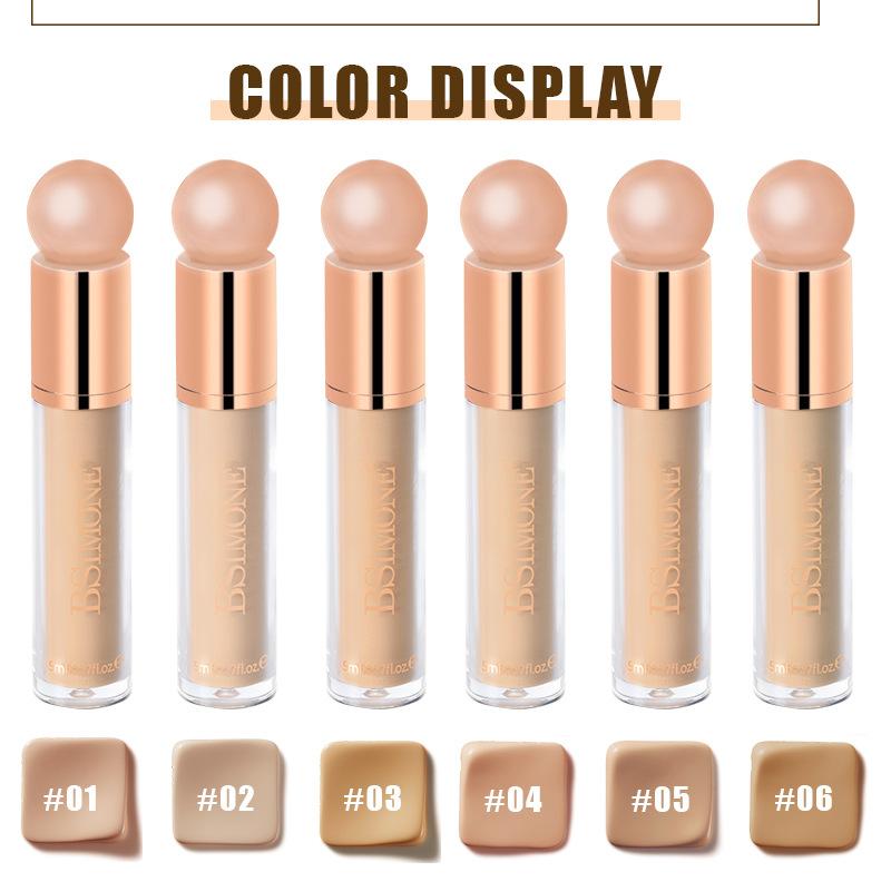 Bsimone 5Ml Full Coverage Liquid Foundation Concealer Covers Under Eye Dark Circles And Blemishes,Long-Lasting Waterproof