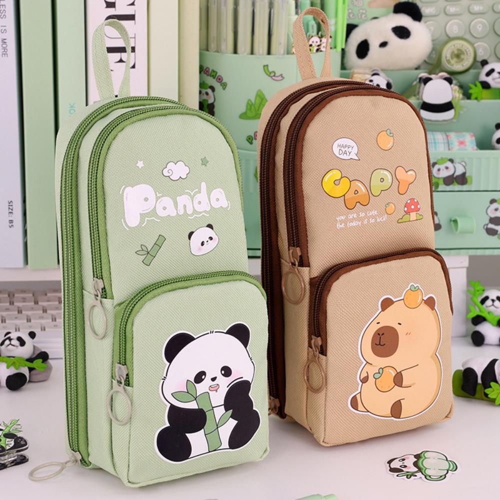 Schoolbag Pencil Case Multi-Function Stationery Organizer School Supplies Cartoon Pencil Bag Pen Storage Pouch Student Pen Box