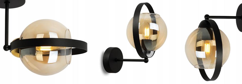 MODERN HONEY RING GLASS WALL LAMP