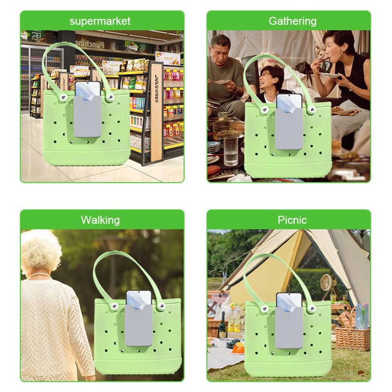 Handyhalter für Bogg Bag, Silikon-Handyhalter Aufbewahrungstasche Reisezubehör Organizer
