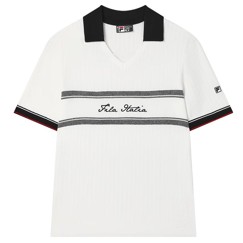 FILA Women s V-Neck Short Sleeve Knitted Top XL