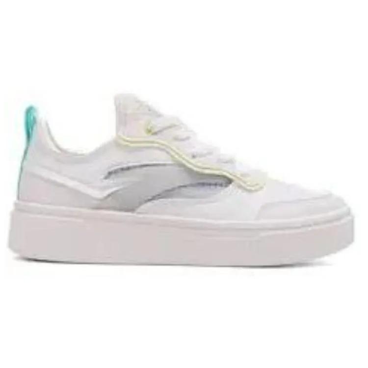 Anta Cushioning Lightweight Balance Cushioning Lightweight Balance Low top Skateboard Shoes Women's White Green (Unisex) Skate Shoes