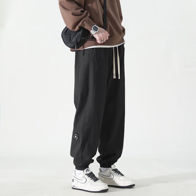 Dingfengbaoluo Men's Japanese Style Cotton Workwear Joggers WH5610