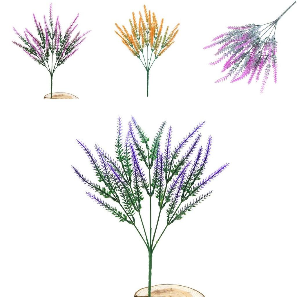 Silk Lavender Plant Artificial Bouquet With Plastic Material For Home Decoration And Event Use