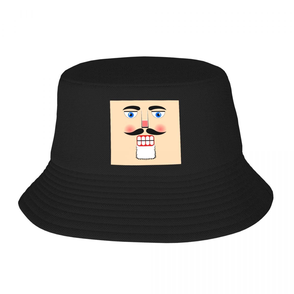 

Custom Cartoon Soldier Christmas Nutcracker Bucket Hat Unisex Women Outdoor Sun Summer Camping Fishing Cap