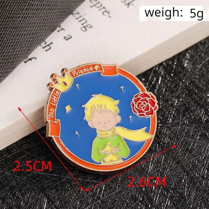 

Новая милая мультяшная серия сказок Звезда Луна Маленький принц Эмалевый металлический значок Брошь Булавка Аксессуары для одежды и шляп