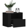 VidaXL Wall-mounted Bedside Tables 2 Pcs Black 45x30x35 Cm 848314