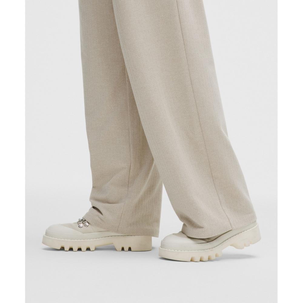 Lululemon Daydrift High Rise Weite Hosen-Shorts Fischgrät Melange Fischgrät Melange Muskat Helles Elfenbein