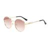 Retro Fashion Round Metal Unisex Sunglasses For Outdoor Travel