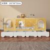 Villa per Cani Piccoli con Toilette Gabbia Trasparente Panoramica per Animali Domestici Suite Monostanza Casa per Animali Domestici Spaziosa Separazione Sistema di Canile per Cani