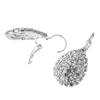 Damen-Ohrstecker, elegant, glänzend, Wassertropfen, Strass, Klauenhaken, Schmuck
