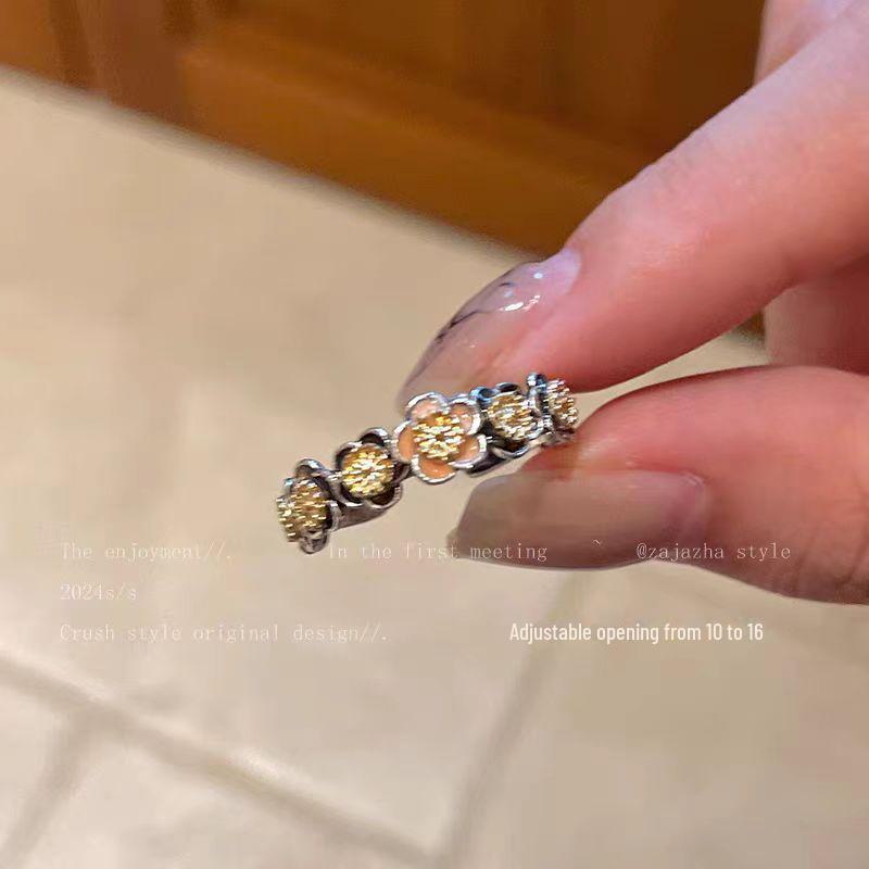 Maillard Tiger Eye Stone Retro Open Ring for Women - Unique & Luxurious Design