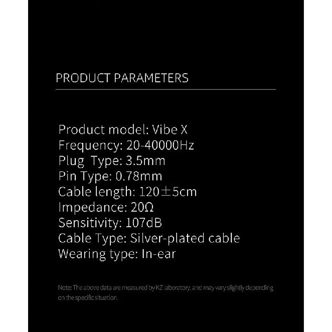 KZ NEW Vibe X Low Frequency Vibration Earbuds HiFi IEM Deep Bass Headset Stereo Sound In-Ear Earphones for Music Gaming
