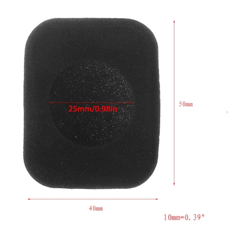1 Pair Ear Pad For Form 2 Headphones Square Foam Thicken Ear Pad Earbud Sponge Covers Headphone Replacement Accessories