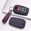 Premium Honeycomb Silicone Smart Key Cover Keychain Fit Toyota Sienna Highlander Venza Grand Highlander Anti-Scratch Guard Shockproof