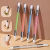 5pcs Double Head Silicone Nail Art Pen Carving Flower Sculpting Pen Adjustable Glue Stick Embossing Brush Professional Manicure