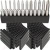 8/10/12 Holes Drill Bit Storage Base DIY 6.35mm Drill Bit Storage Rack Drill Organizer Hardware Tools Power Storage Accessorie