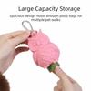 Portable Pet Garbage Bag Dispenser Soft Silicone Owl Shaped Dog Poop Bag Case with Hook Hanging Dog Poop Bag Storage Dog Walking