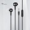 Kabelgebundener Kopfhörer mit Mikrofon, komfortables kabelgebundenes Headset mit Surround-Bass-Sound, In-Ear-Kopfhörer für Musikanrufe