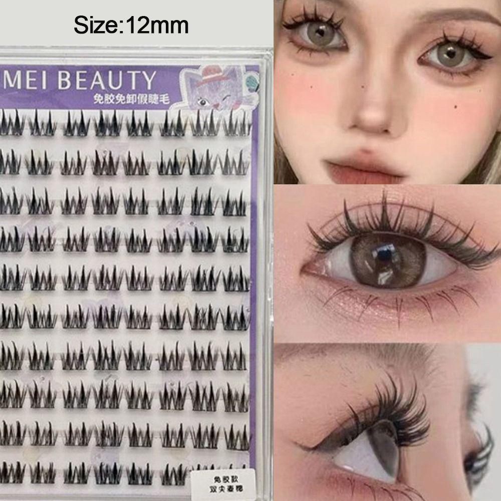 10 Rows Self Adhesive Eyelashes No Glue Individual Lashes New Self Adhesive Lashes