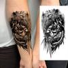 1 Sheet Full Arm Temporary Tattoos For Women Adults Men Spartan Warrior Realistic Fake Knight God Zeus Tattoo Sticker Fashion