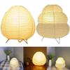 Lantern LED Table Lamp Rice Paper Bedside Study Table Lamp Handmade Desktop Decorative Lantern Light for Living Room Bedroom