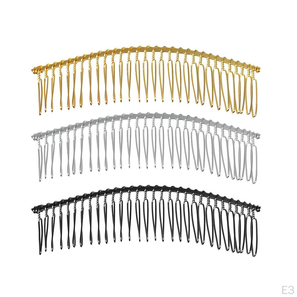 Hair Clips Side Combs Barrette Findings For DIY