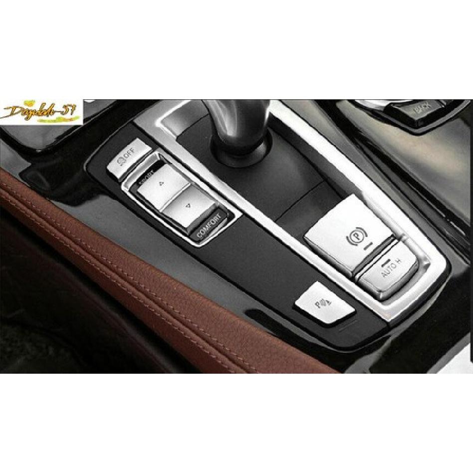 ABS Silver Central Console Switch Cover Trim Fit For BMW 3 4 Series GT 2013-