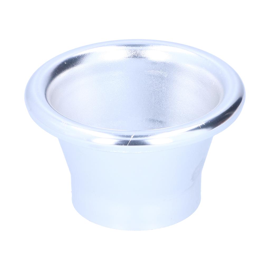 2.6in Cold Air Intake Turbo Horn Velocity Stack Adapter CNC Aluminum Car Modification Part Silver