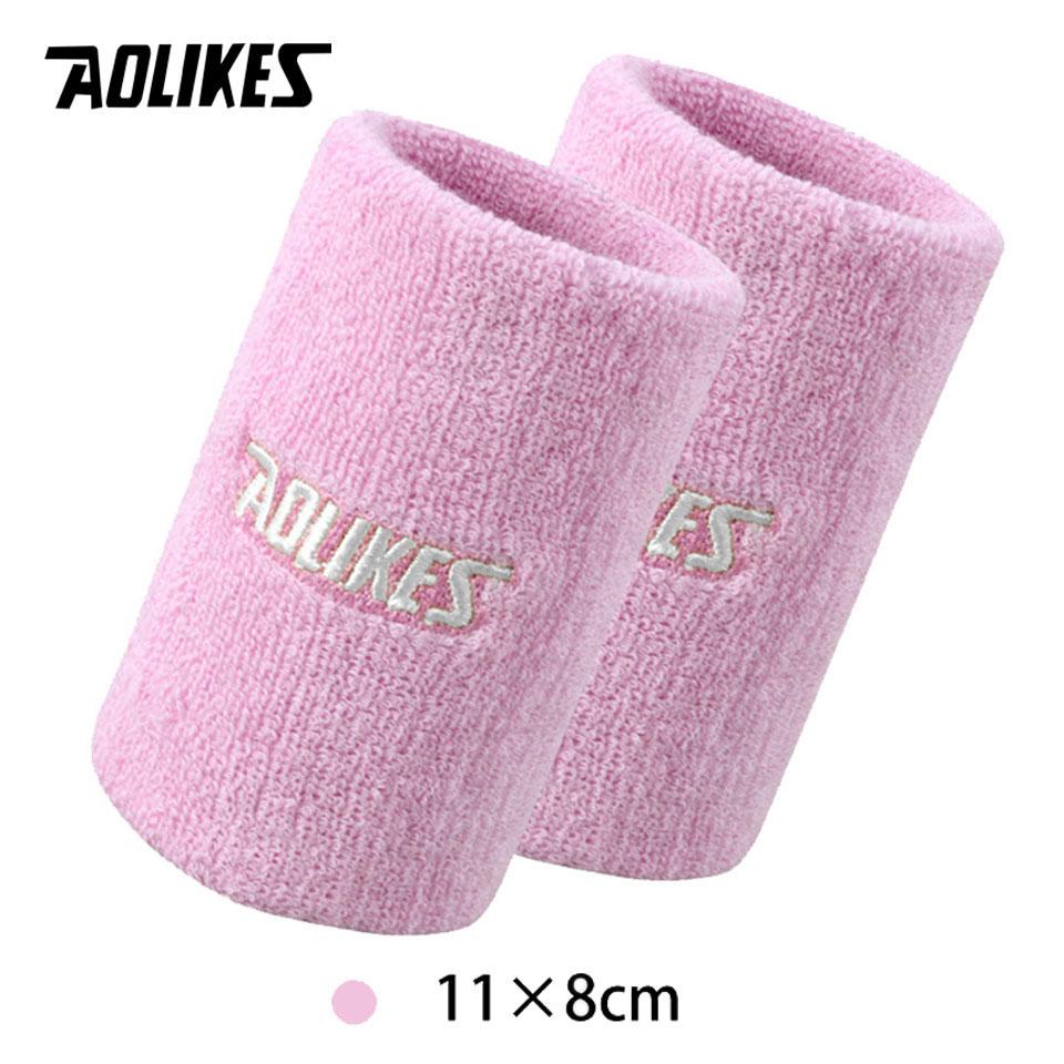 Aolikes Wrist Sweatband Tennis Sport Wristband Volleyball Gym Wrist Brace Support Sweat Band Towel Bracelet Protector 8 /11Cm