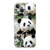 Phone Case For iPhone 15 14 13 12 Mini 11 Pro Max XS X XR 7 8 Plus Clear Shockproof Silicone TPU Cover Fubao panda