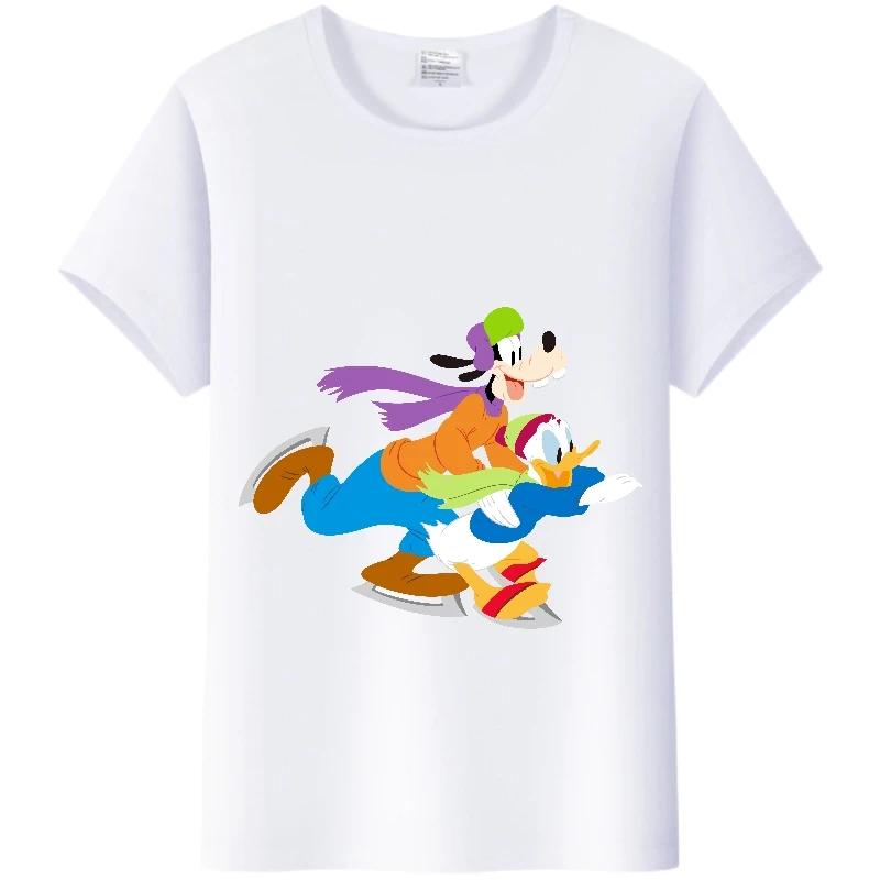 Fashion Blouses Cartoon Mickey Mouse Minnie Friend Printed Family T-Shirts Tshirt Harajuku 90S Tops Gift Unisex
