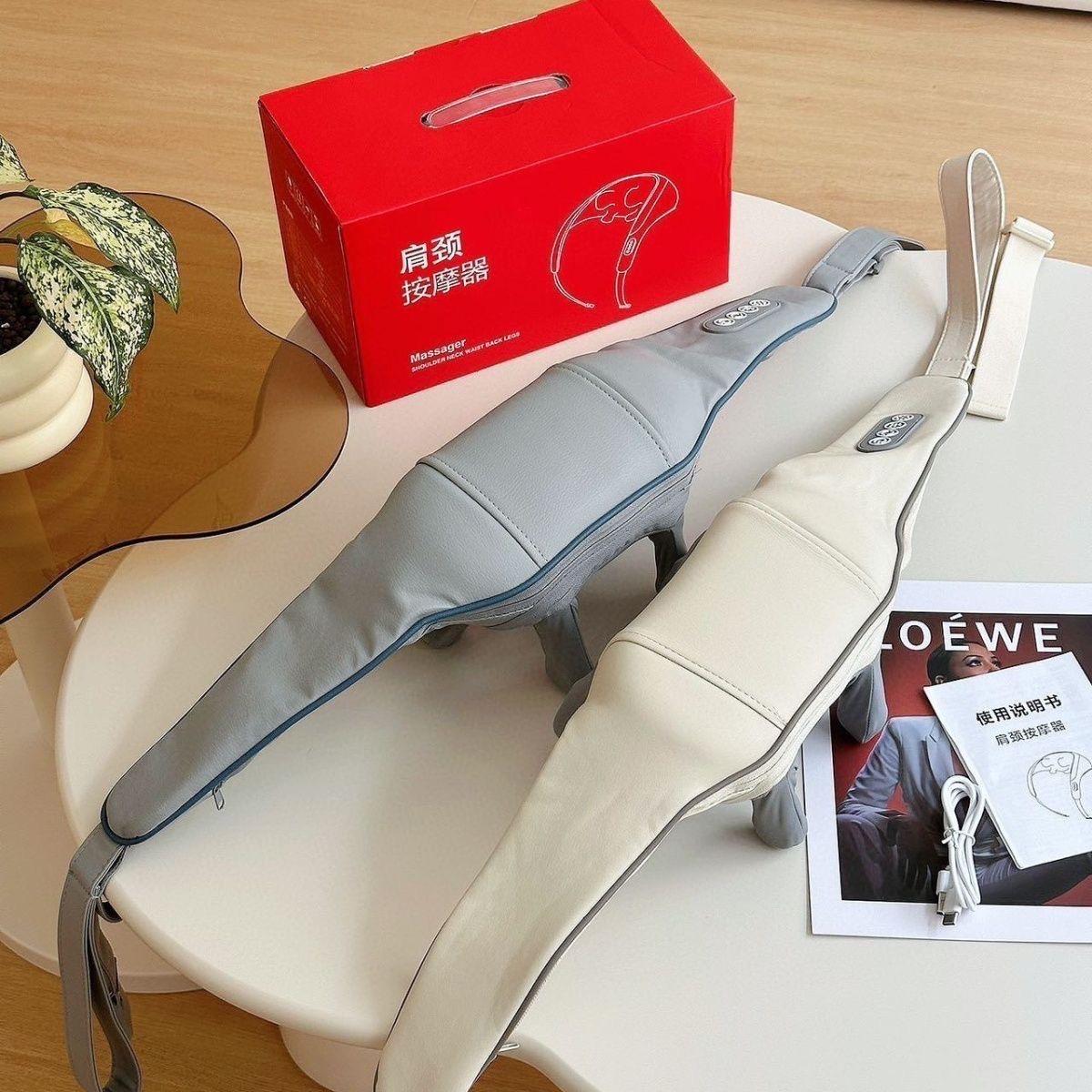 Multifunctional Trapezius & Neck Massager with Kneading & Heat Therapy for Cervical Support