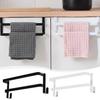 Towel Rack Cabinet Door Hanging Rod Strong Load-bearing 2 Layers Design Easy Installation Bathroom Door Towel Hanger